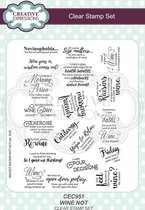 Creative Expressions Clear stamp - Sierlijke quotes - A5 - 10 stempels