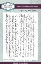 Creative Expressions Cling stamp - Frans schrift - A6