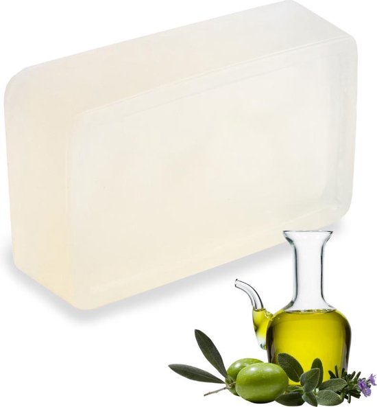 Savon à base d'huile d'olive biologique, Transparent, sans SLS - Savon en  fonte -... | bol.com