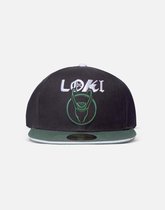 Marvel Loki Snapback Pet Logo Zwart/Groen