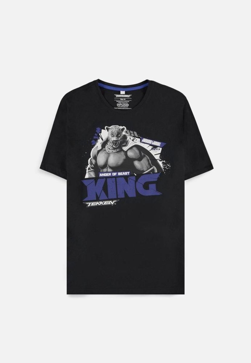 Difused - Tekken Heren Tshirt - Maat M - King - Zwart