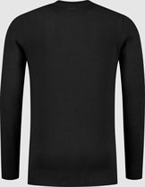 Purewhite -  Heren Regular Fit   Trui  - Zwart - Maat L