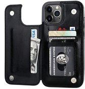 ShieldCase geschikt voor Apple iPhone 13 Pro Max wallet case - zwart