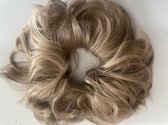 Mega Hair Bun extra dik haarstuk Messy Bun crunchie knot 90gram light brown mix