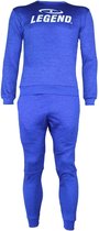 Joggingpak met Sweater Kids/Volwassenen Blauw SlimFit Polyester  L