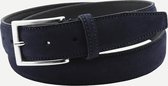 Steppin' Out Mannen  Suede belt Blauw Suede Maat: 90