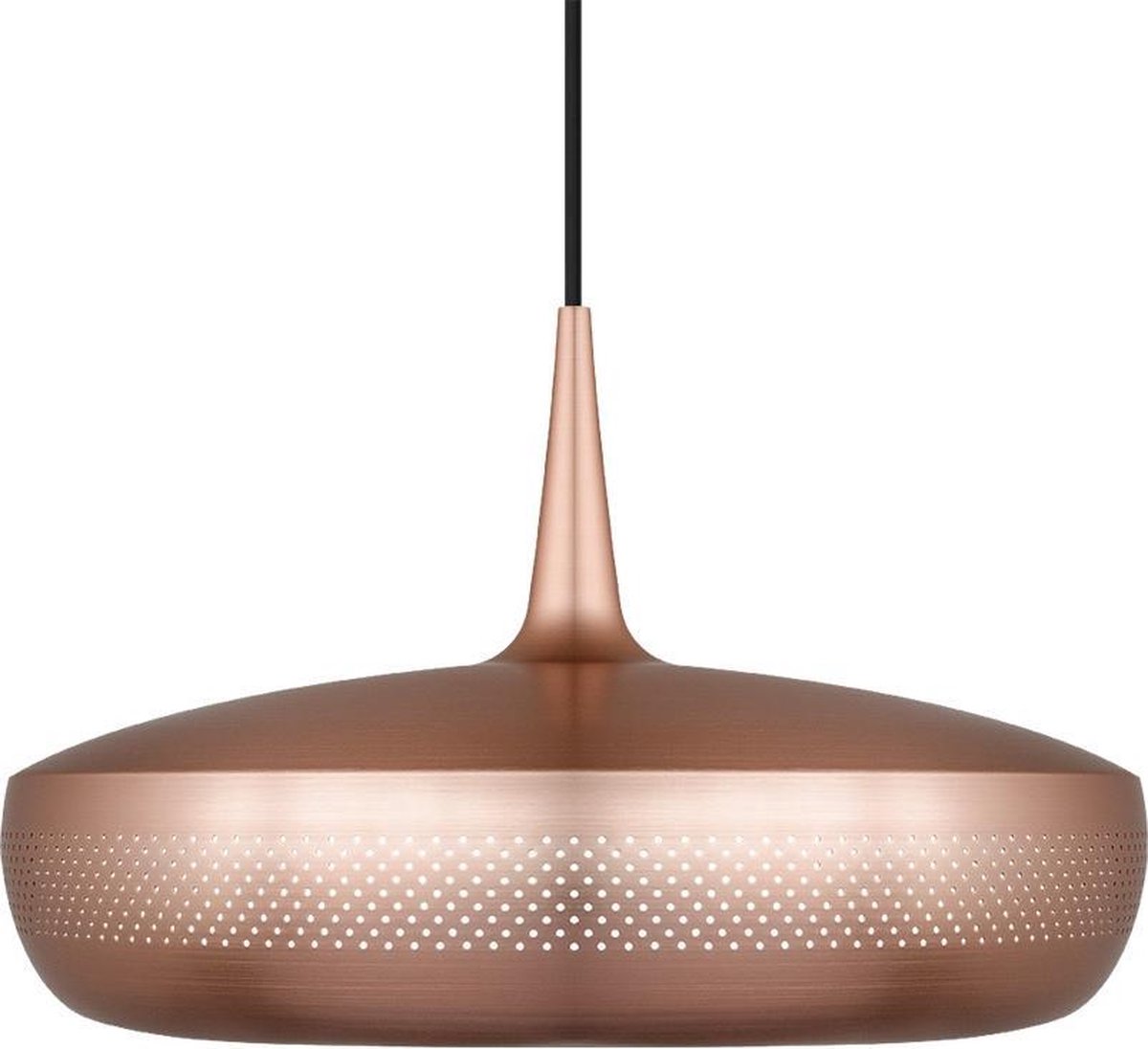 Umage Clava Dine hanglamp brushed copper - met koordset zwart - Ø 43 cm