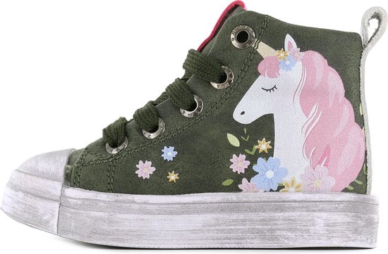 Sneakers | Meisjes | Green Unicorn | Leer | Shoesme | Maat 22 | bol.com