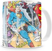 DC Comics Superman Mok/beker Distressed Comic Strip Multicolours