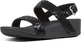 FitFlop™ Lottie™ Chevron-Suede Sandal Zwart - Maat 39