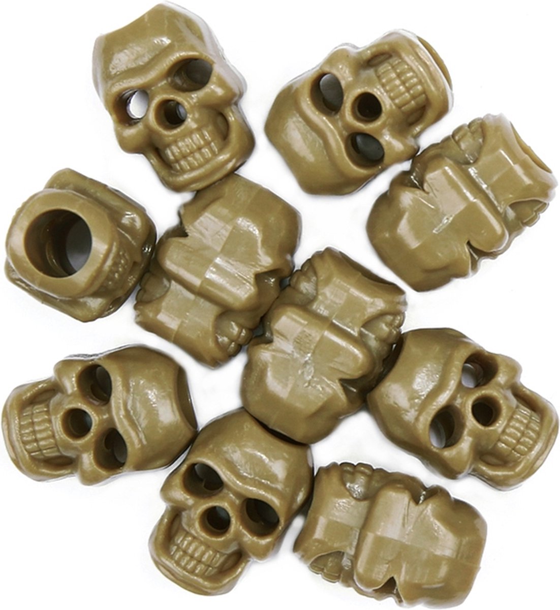 Mil-Tec Kordelstopper Skull coyote 10 Stück kaufen