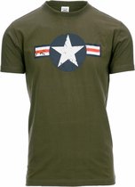 T-shirt Fostex USAF vintage vert armée
