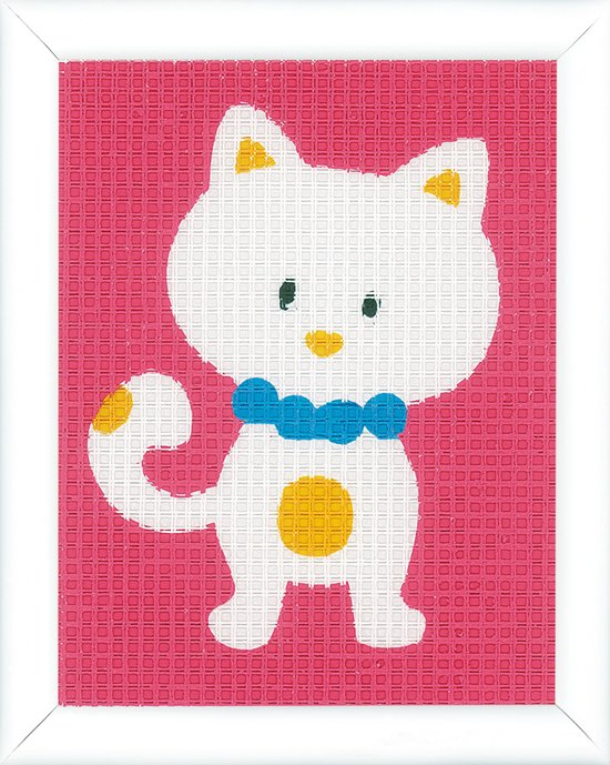 Vervaco - Stramien kit - 12.5 x 16cm - Leuk poesje - PN-0156900