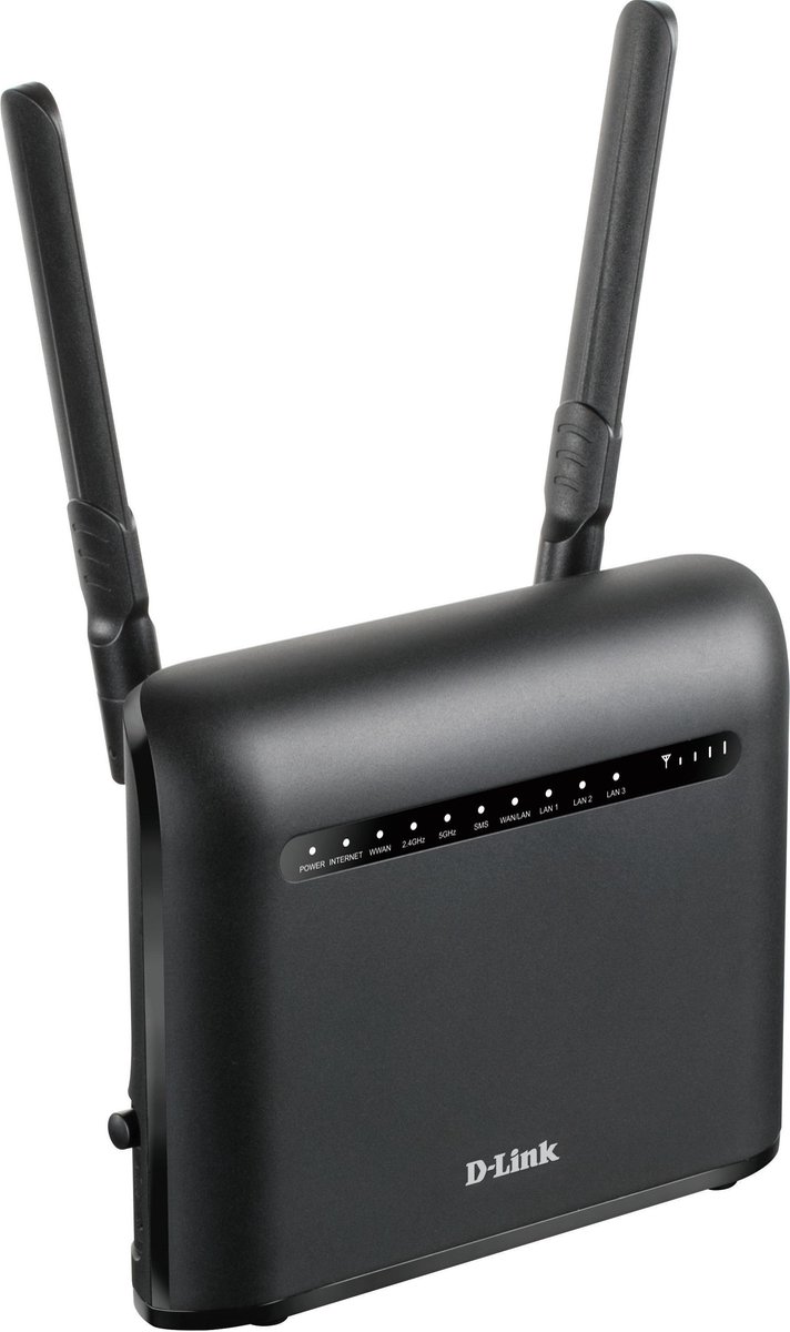D-Link DWR-953V2 draadloze router Gigabit Ethernet Dual-band (2.4 GHz / 5 GHz) 3G 4G Zwart