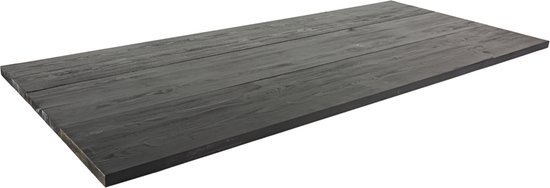MaximaVida planken tafelblad Krakau 160 cm zwart- A-grade pinewood | bol.com