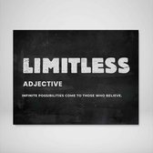 DEVICI Motiverende Wanddecoratie - Muurdecoratie - Limitless - Canvas Wall Art Ingelijste Wanddecoratie Kantoor Ingelijste Kunstposters & Kunstprints