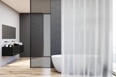 Su.B.dgn Douchegordijn 180x200 polyester badkamer douchegordijn wasbaar met 12 ringen | 3D Ijskristal