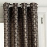 Art Deco Lurex Gordijn - 140 x 260 cm - Grijs