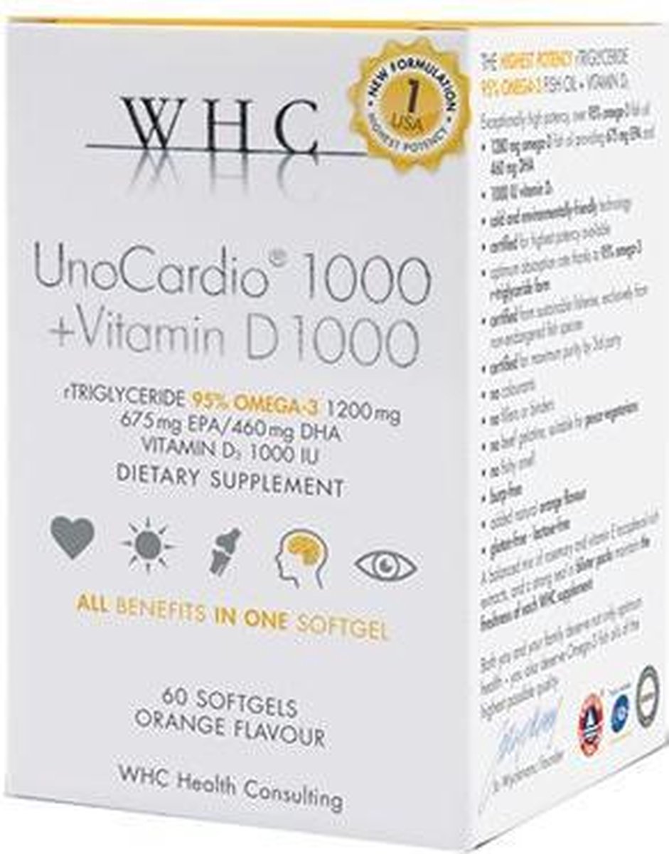 Goedkoopste WHC UnoCardio 1000 Vitamine D 1000