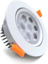 Verstelbare LED Downlight 7W 80 ° Rond - Warm wit licht