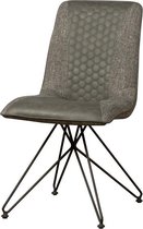 Stoel | capri | stof | grijs | 48 x 62 x 87(h) cm