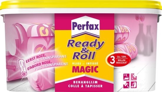 Perfax Ready&Roll Magic vliesbehanglijm Behanglijm vliesbehang Behangplaksel - 4.5 Kg - Transparant