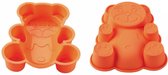 Blaumann BL-1274; Siliconen cakevorm gevormde beer Oranje