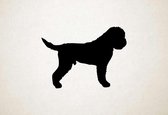 Silhouette hond - Lagotto Romagnolo - L - 75x102cm - Zwart - wanddecoratie