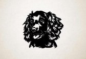 Wanddecoratie - Hond - Boykin Spaniel - XS - 25x27cm - Zwart - muurdecoratie - Line Art