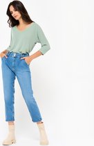 LOLALIZA Rechte denim broek - Blauw - Maat 46