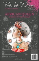 Pink Ink Designs Clear stamp - Afrikaanse koningin - A5 - Set van 10