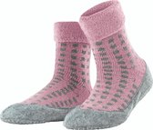 FALKE Cosy Houndstooth Dames Sokken - Roze - Maat 41-42