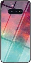 Voor Samsung Galaxy S10 Lite Sterrenhemel Geschilderd Gehard Glas TPU Schokbestendig Beschermhoes (Kleur Sterrenhemel)