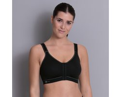 Anita - Frontline Sport bh met voorsluiting - Zwart - 85C