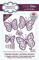 Creative Expressions Stans - Vlinders - Diverse maten - Set van 12