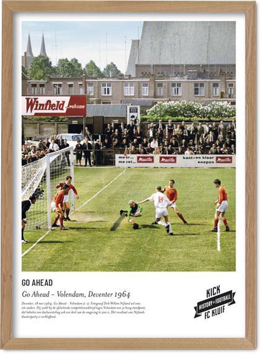 FC Kluif 'Go Ahead vs Volendam' Poster - Go Ahead Eagles poster - 70 x 50 cm