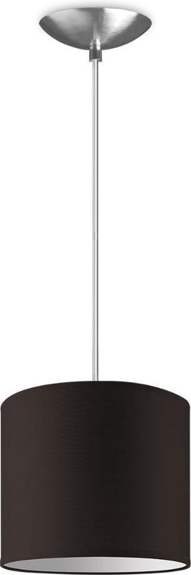 Home Sweet Home hanglamp Bling - verlichtingspendel Basic inclusief lampenkap - lampenkap 20/20/17cm - pendel lengte 100 cm - geschikt voor E27 LED lamp - chocolade