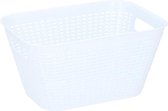opbergmand 29 x 20 x 15 cm polypropyleen wit