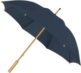 paraplu 85 x 102 cm bamboe/polyester donkerblauw