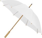 paraplu 85 x 102 cm bamboe/polyester wit