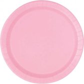 feestborden 18 cm 8 stuks roze
