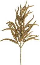 kunstplant Sequoia 18 x 56 cm zijde goud