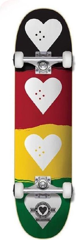 Skateboard Complet Heart Supply Quad Logo Rouge/ Or/Vert 8.25 | bol.com