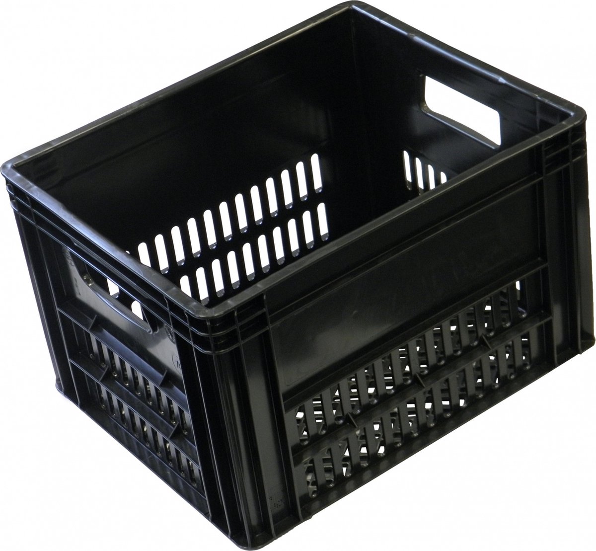 VDW Stevige zwarte kunststof krat - 40L - 43x35x27 cm - Veelzijdig en duurzaam
