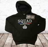 Jongens hoodie Squad zwart -s&C-134/140-Hoodie jongens