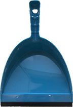 Kunststof blauw stofblik met lip 25 x 20 cm - Stofblikken voor binnen