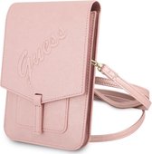 Guess Saffiano Heuptas met Riem (Scherm tot 7 Inch) - Roze