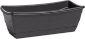 plantenbak Lounge 0,85 liter 9,7 x 22 cm zwart