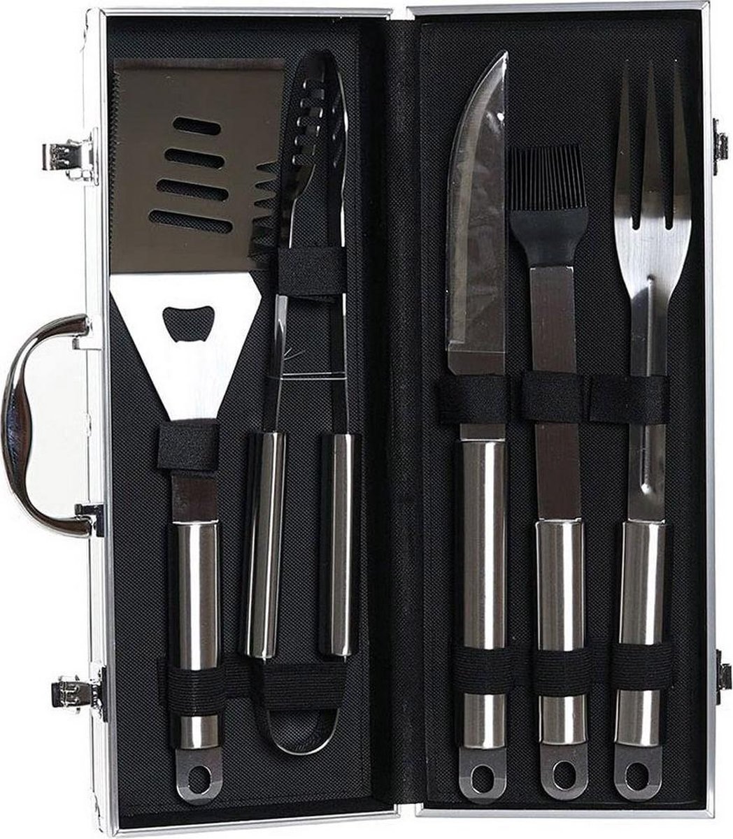 Professionele RVS Barbecuekoffer - DKD Home Decor Metaal Roestvrij staal (6 pcs)