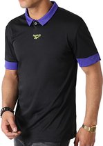 Reebok Cl V P Football Ss Shirt Heren Polo zwart